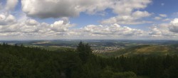 Archiv Foto Webcam Kickelhahn Turm - Blick über Ilmenau 13:00
