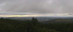 Archiv Foto Webcam Kickelhahn Turm - Blick über Ilmenau 05:00