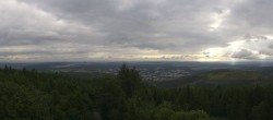 Archiv Foto Webcam Kickelhahn Turm - Blick über Ilmenau 07:00