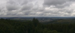 Archiv Foto Webcam Kickelhahn Turm - Blick über Ilmenau 13:00