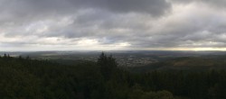 Archiv Foto Webcam Kickelhahn Turm - Blick über Ilmenau 08:00