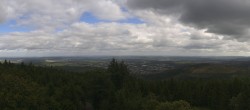 Archiv Foto Webcam Kickelhahn Turm - Blick über Ilmenau 11:00