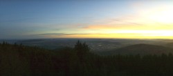 Archiv Foto Webcam Kickelhahn Turm - Blick über Ilmenau 06:00