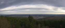 Archiv Foto Webcam Kickelhahn Turm - Blick über Ilmenau 09:00
