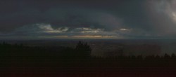 Archiv Foto Webcam Kickelhahn Turm - Blick über Ilmenau 06:00