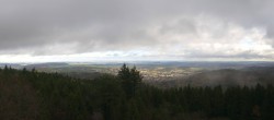 Archiv Foto Webcam Kickelhahn Turm - Blick über Ilmenau 09:00