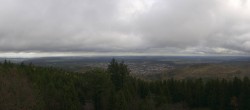 Archived image Webcam Kickelhahn Tower - View over Ilmenau 11:00