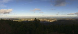 Archived image Webcam Kickelhahn Tower - View over Ilmenau 13:00