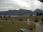 Archiv Foto Webcam Salenberghof: Blick auf Forggensee 08:00