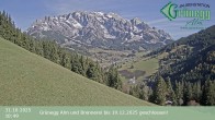 Archived image Webcam Grünegg Alm in Dienten 09:00