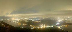 Archiv Foto Webcam Rigi-Kulm: Panorama vom Sendeturm 23:00
