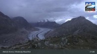 Archiv Foto Webcam Aletsch Arena: Riederalp Moosfluh 00:00