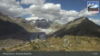 Archiv Foto Webcam Aletsch Arena: Riederalp Moosfluh 14:00