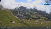 Archiv Foto Webcam Carezza: Kölner Hütte und Bergstation König Laurin 14:00