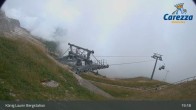 Archiv Foto Webcam Carezza: Kölner Hütte und Bergstation König Laurin 00:00