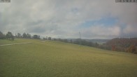 Archived image Webcam View of the ski run from the lift 13:00