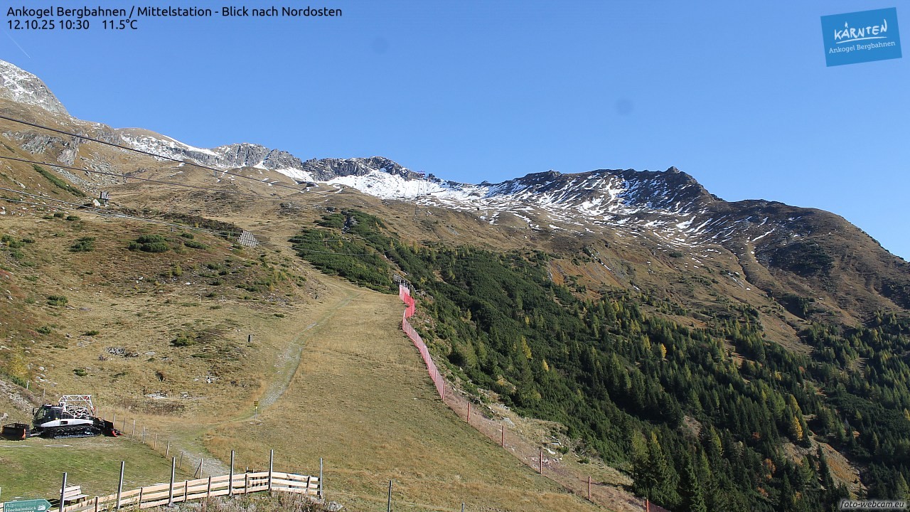Ankogel - Blick von der Mittelstation nach Nordosten