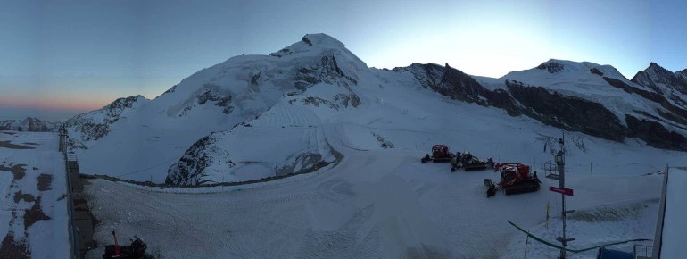 Saas Fee: Restaurant Mittelallalin und Gletscherskigebiet