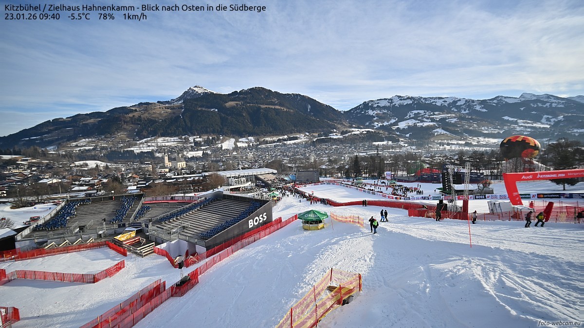 Kitzbühel: Zielstadion Weltcup Streif