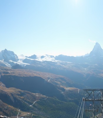 Rothorn Zermatt with Monte Rosa